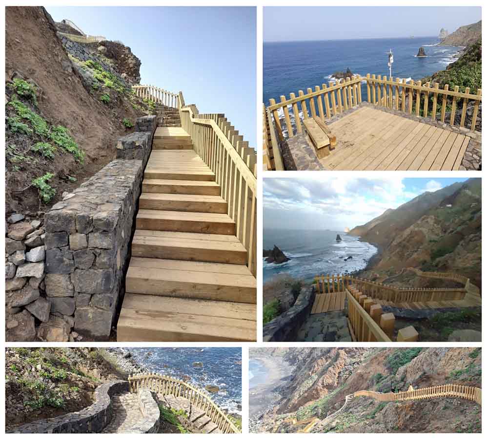 L'accesso alla spiaggia di Benijo