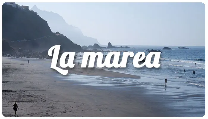 la marea sulla spiaggia di benijo